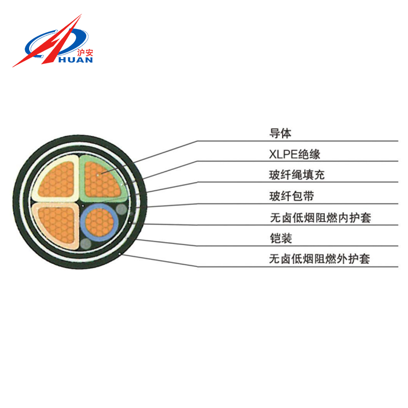 N-YJV22 銅芯耐火國家標準裝甲地下電力電纜及鋼帶裝甲電纜